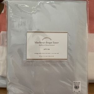 Pottery barn black out curtains in light grey